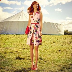 Ted Baker London DEAVON oil painting midi dress